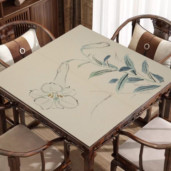 Mahjong Mat Game Table Mat Anti Slip Noise Reduction Mat Domino Mat Chinese Style - 图片 5