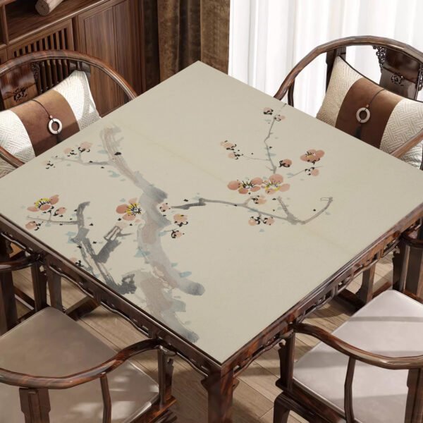 Mahjong Mat Game Table Mat Anti Slip Noise Reduction Mat Domino Mat Chinese Style