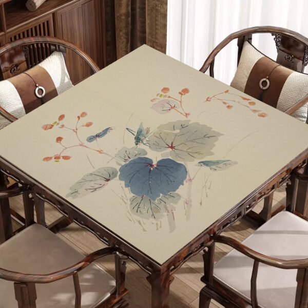 Mahjong Mat Game Table Mat Anti Slip Noise Reduction Mat Domino Mat Chinese Style - 图片 4