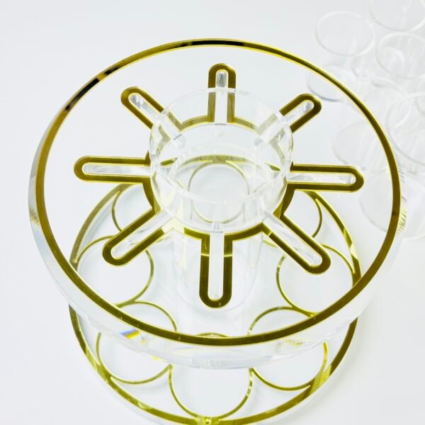 Acrylic Wine Fountain Kiddush Fountain set Drinking Fountain Juice Dispenser Kiddush Wine Fountain