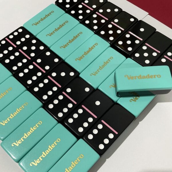 Double Six Standard Dominos Set 28 Tiles with logo Domino Board Game