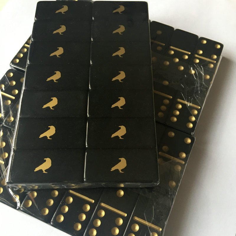 Double Six Standard Dominos Set 28 Tiles with logo Domino Board Game