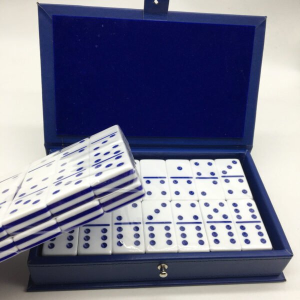 Double Six Standard Dominos Set 28 Tiles with logo Domino Board Game - 图片 3