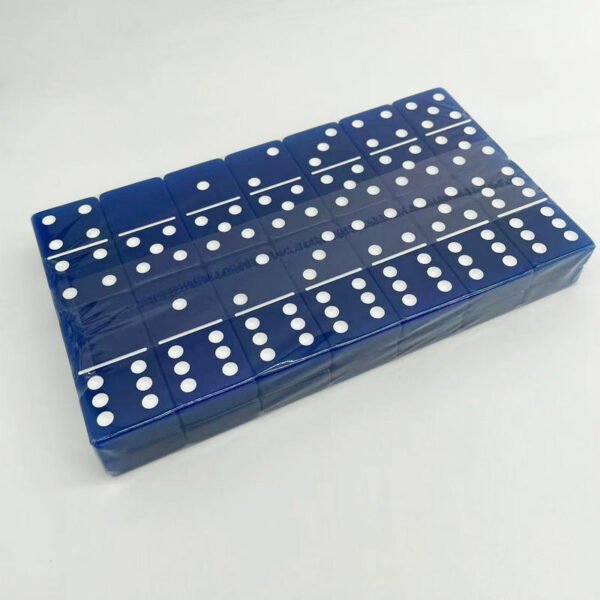 Double Six Standard Dominos Set 28 Tiles with logo Domino Board Game - 图片 6