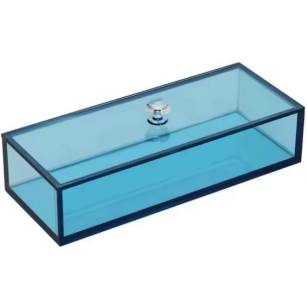Colored Acrylic Box Storage Box with Handle - 图片 3