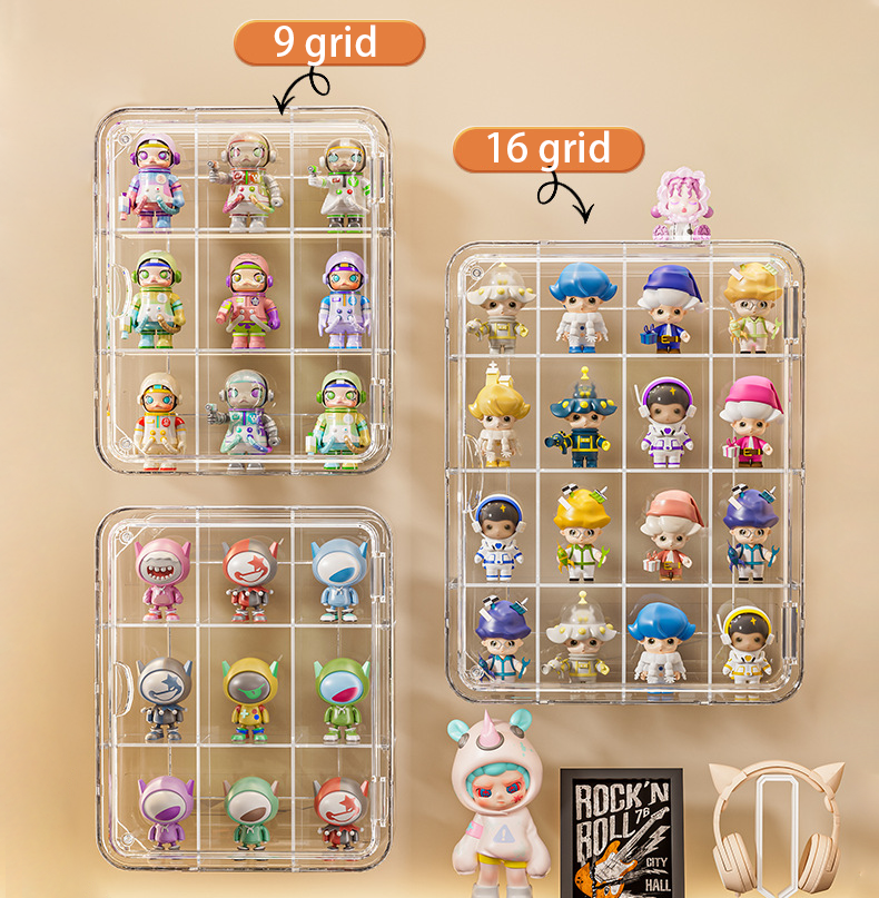 Acrylic Storage Box for Garage Kit Blind Box Storage Pop Collectibles Display Action Figures Box